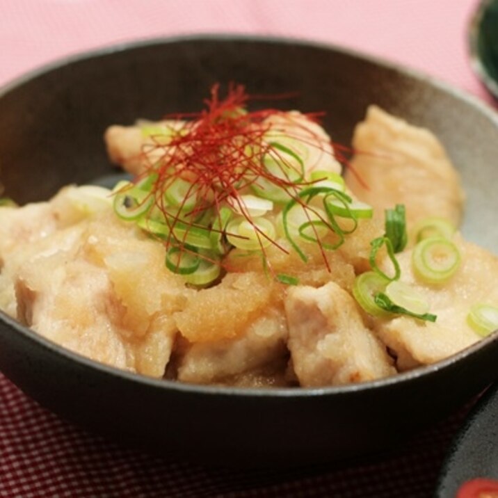 ふわふわしっとり♪鶏胸肉のみぞれ煮